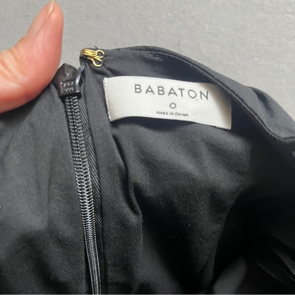 Babaton Belleza ruched body-con cotton poplin dress Sz 0 - Picture 7 of 12